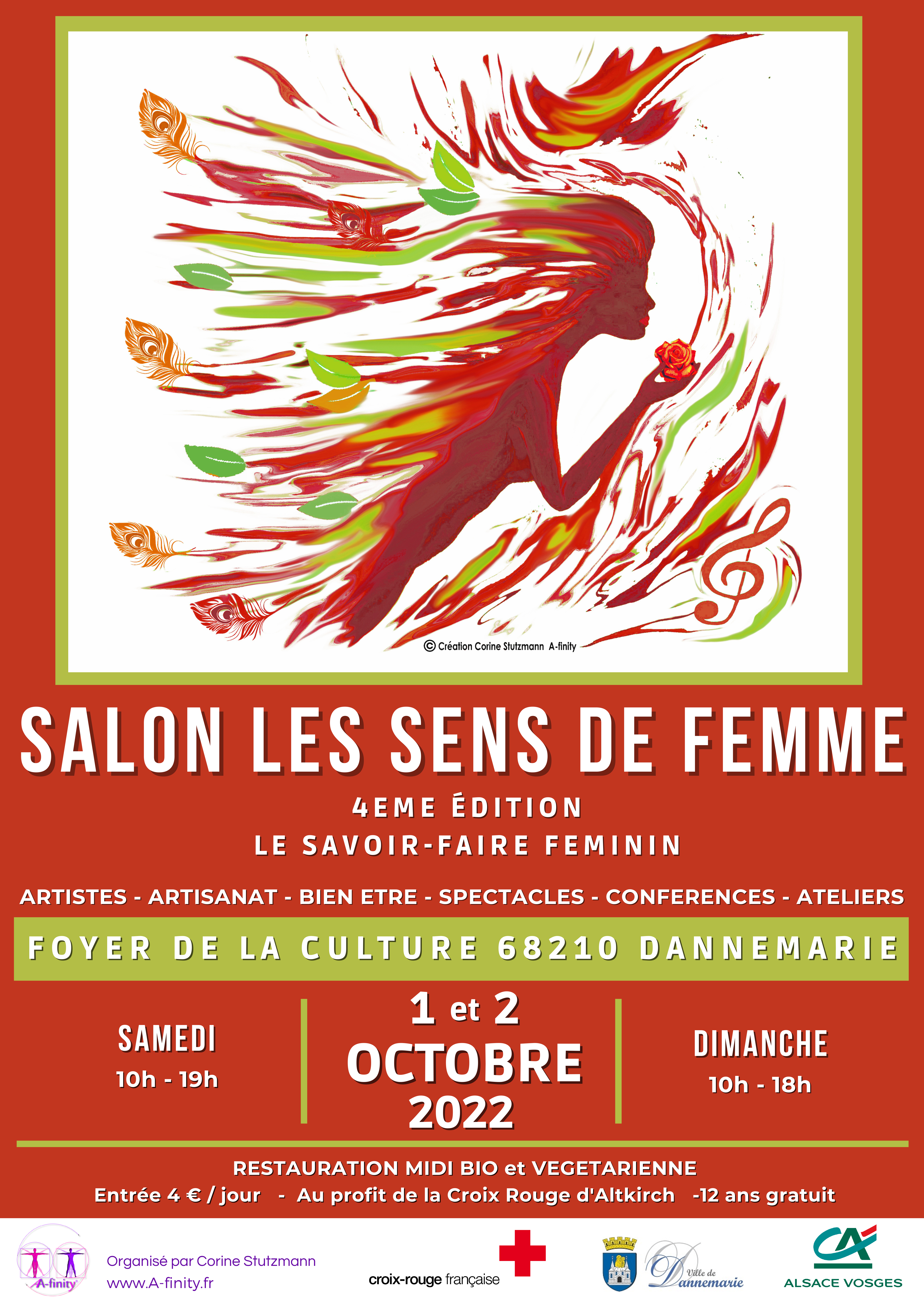 AFFICHE A3 SALON LES SENS DE FEMME OCT 2022